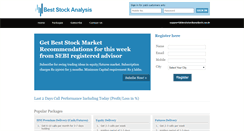 Desktop Screenshot of beststockanalysis.co.in